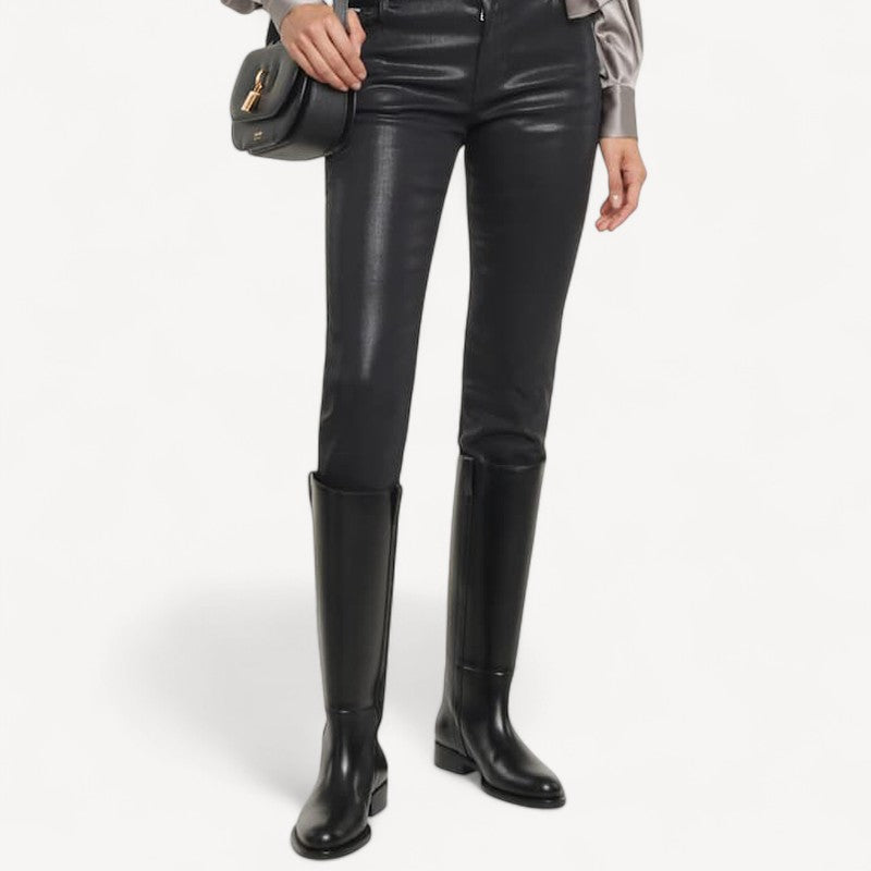 Black Genuine Leather Boots