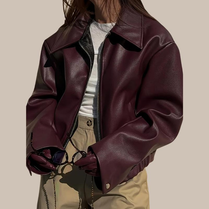 Women’s Retro Leather Jacket