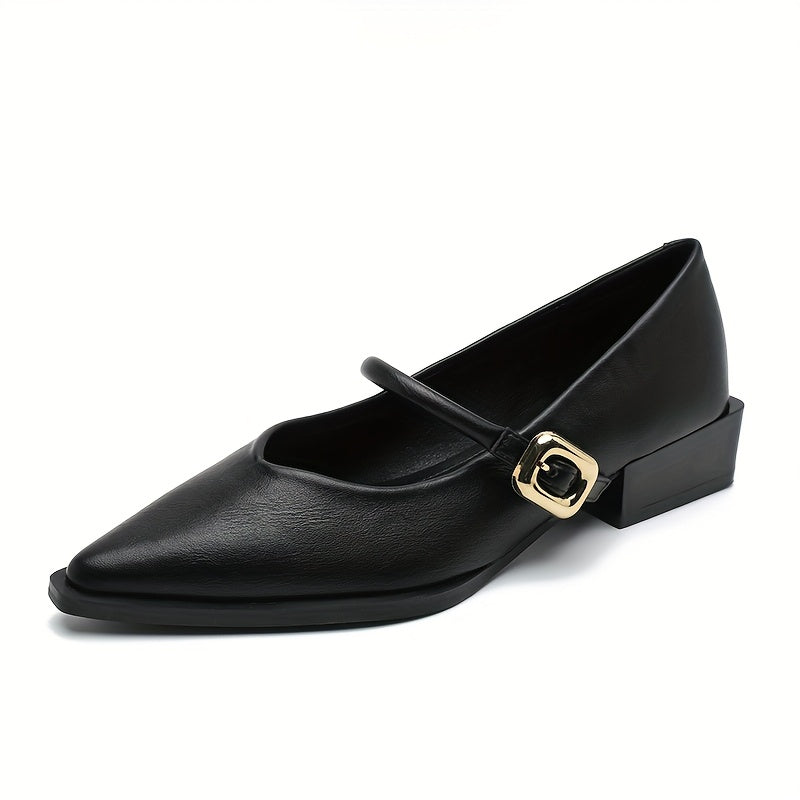 AMELINE™ French Pointed-Toe Mary Janes