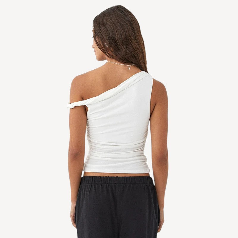 One Shoulder Twist Top