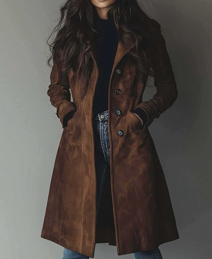 CARMEN – SUEDE TRENCH COAT
