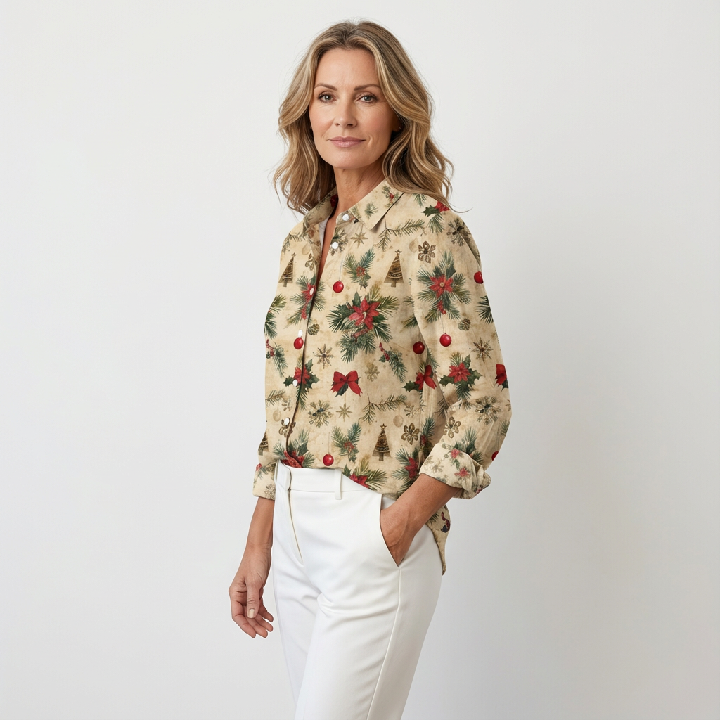 Léontine – Casual Christmas Blouse