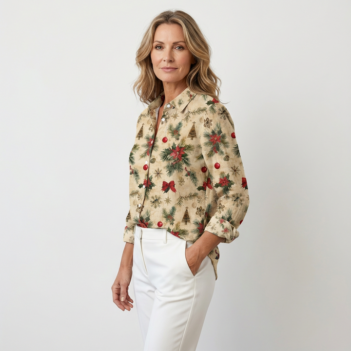 Léontine – Casual Christmas Blouse