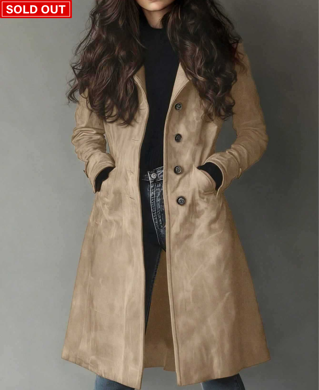 CARMEN – SUEDE TRENCH COAT