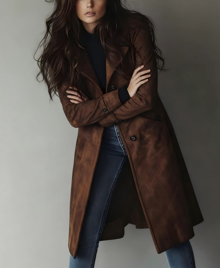 CARMEN – SUEDE TRENCH COAT