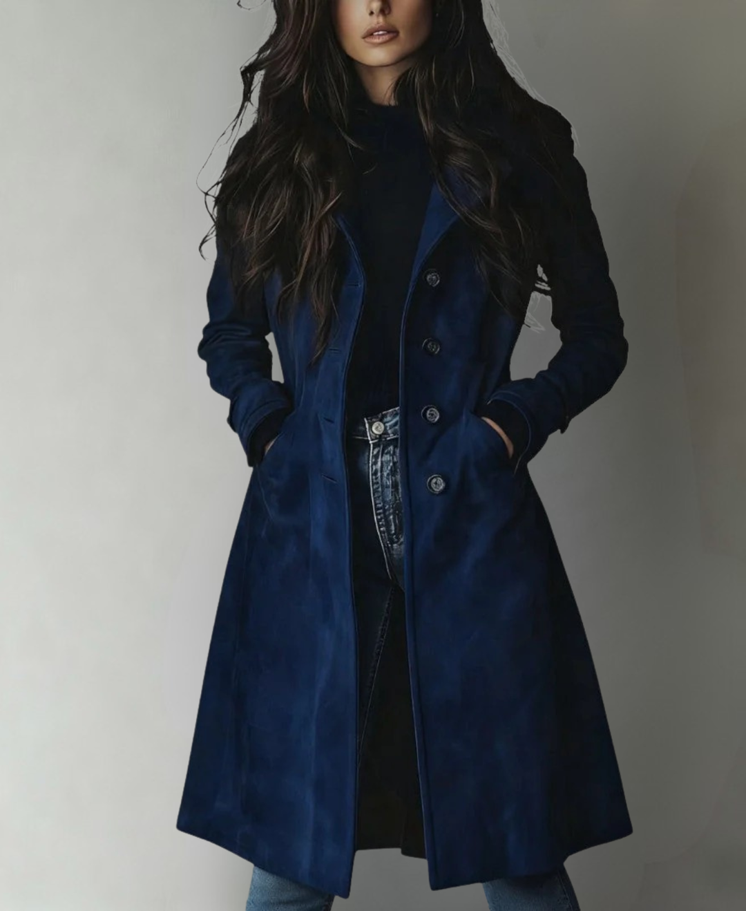 CARMEN – SUEDE TRENCH COAT