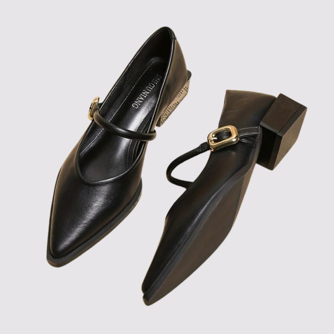 AMELINE™ French Pointed-Toe Mary Janes