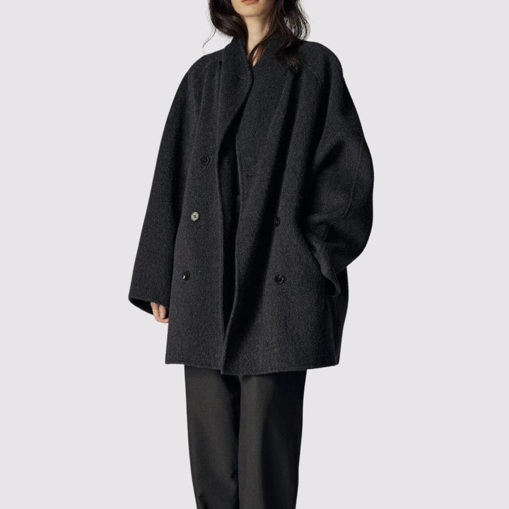 Wool Blend Double-Breasted