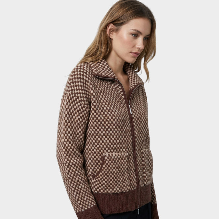 Freya - Zip Front Knit Cardigan