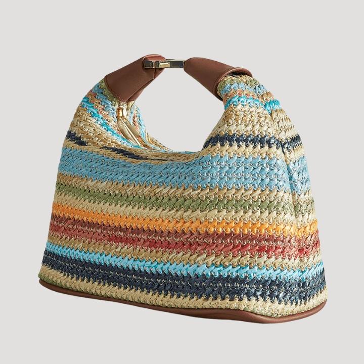 Women's Boho-Style Woven Handbag