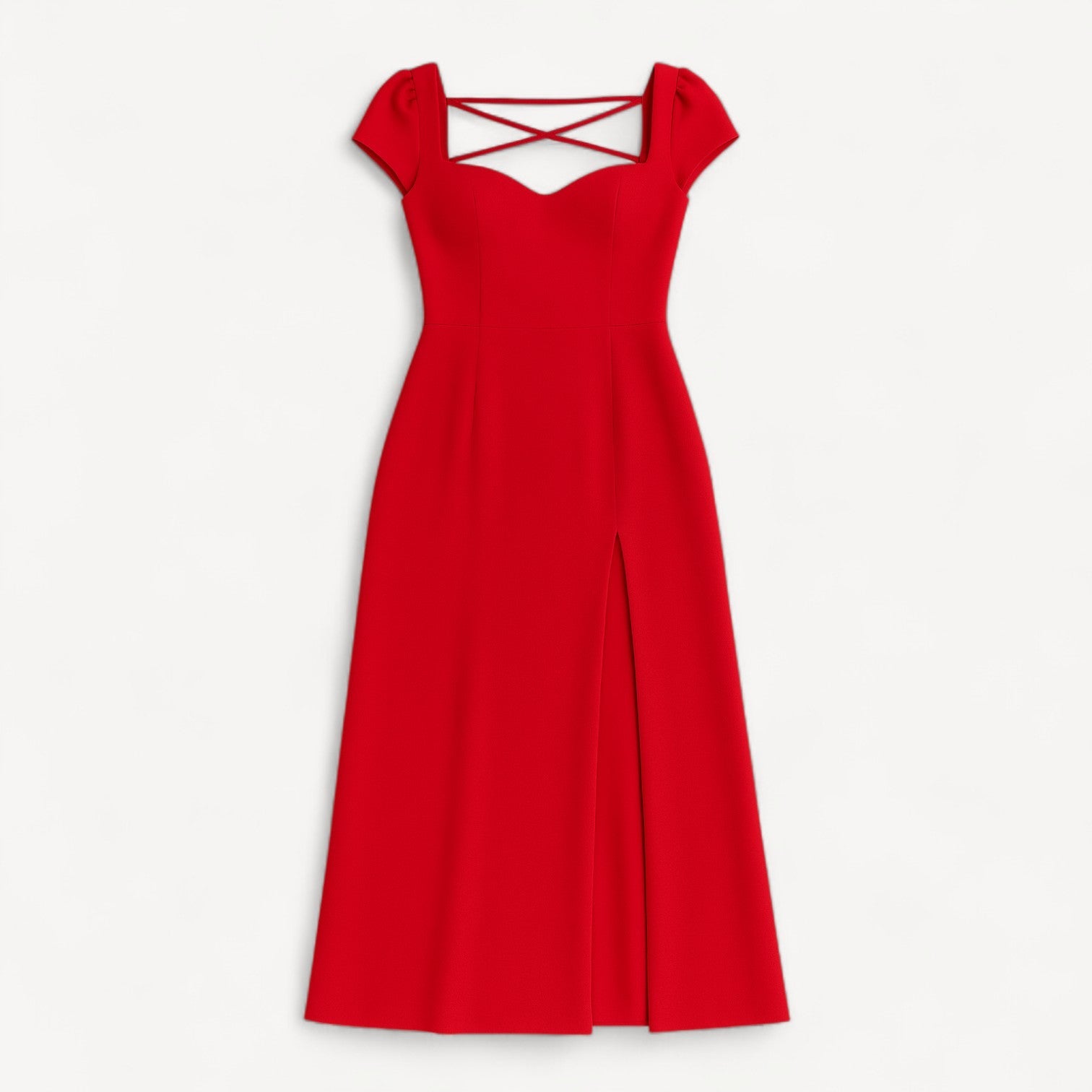 Red Sweetheart Lace Dress