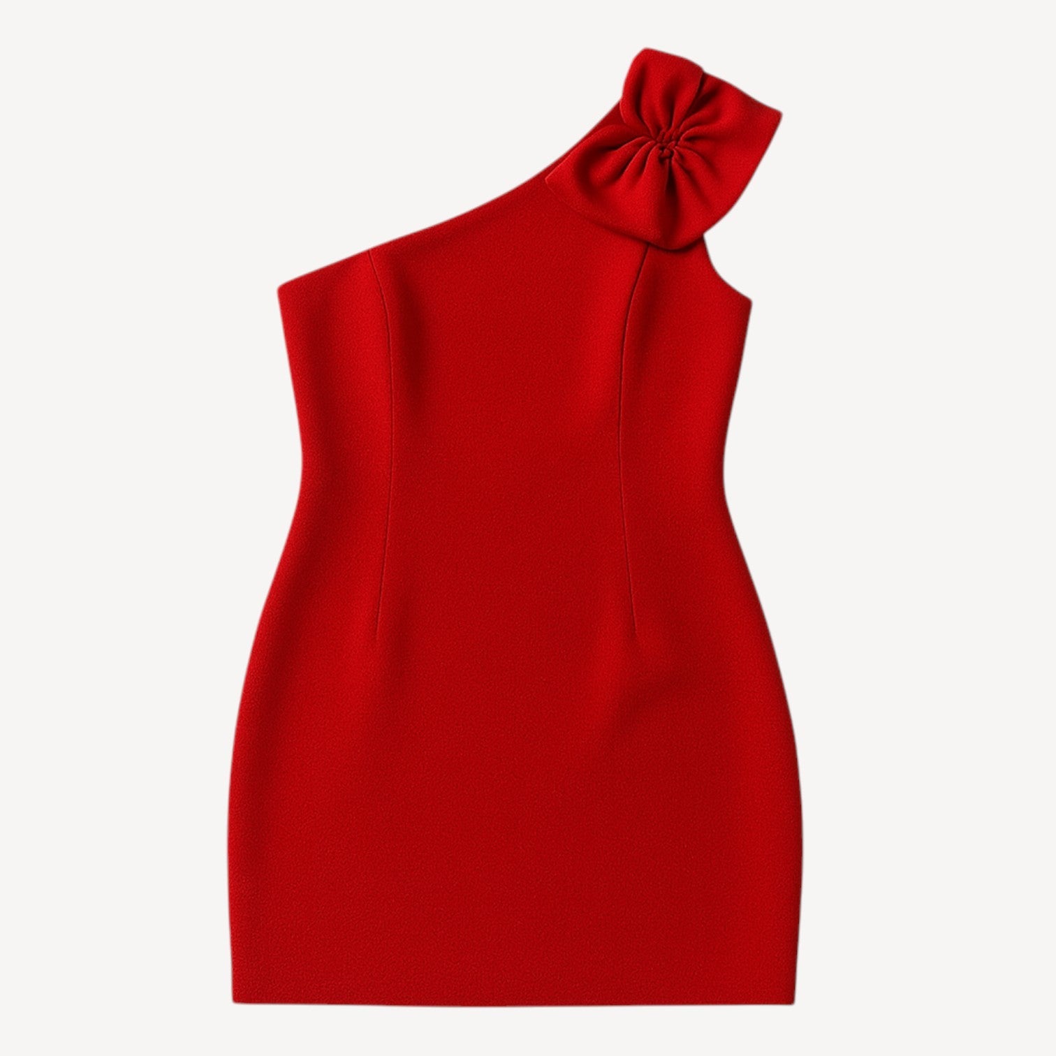 One Shoulder Bow Dress