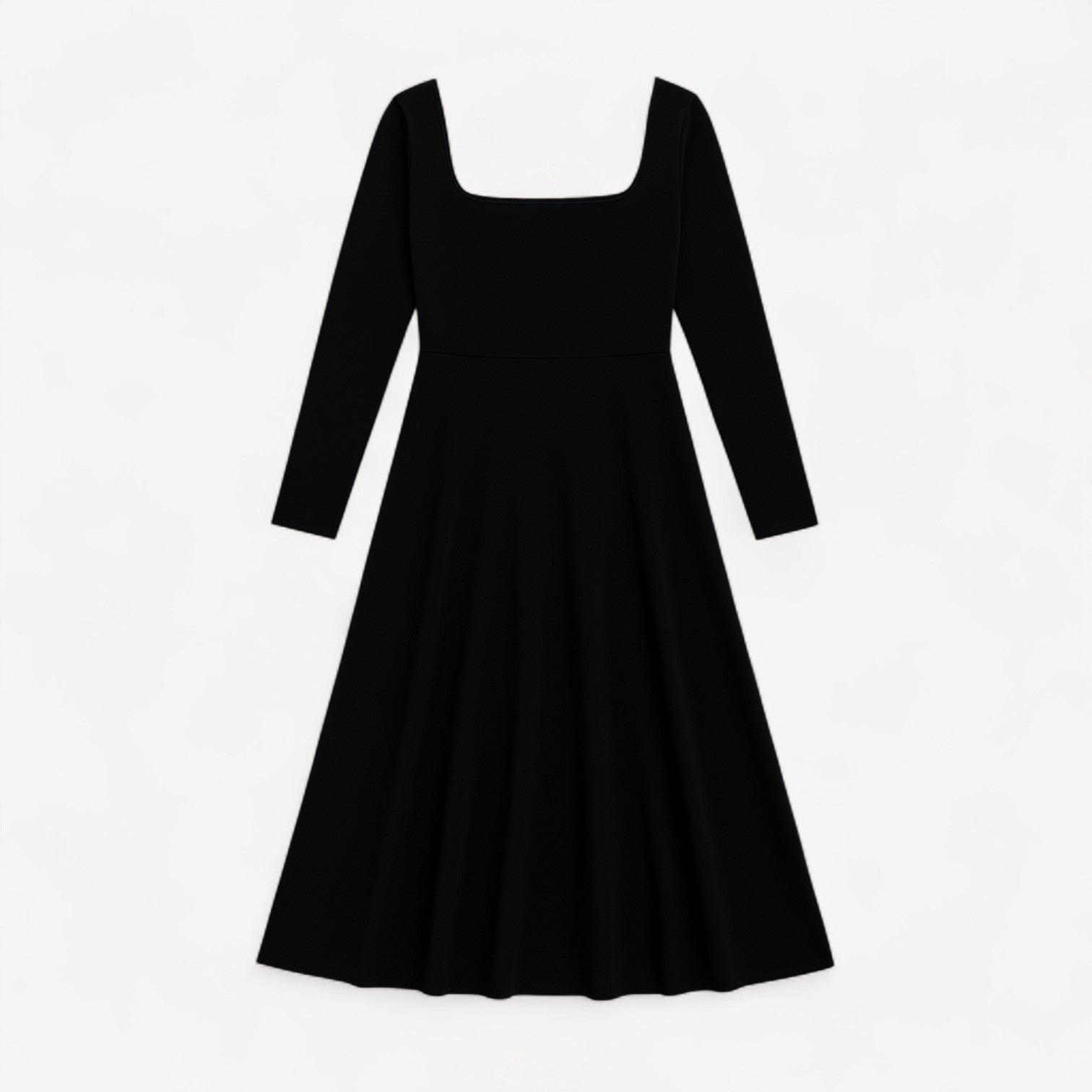 Long Sleeve Square Dress