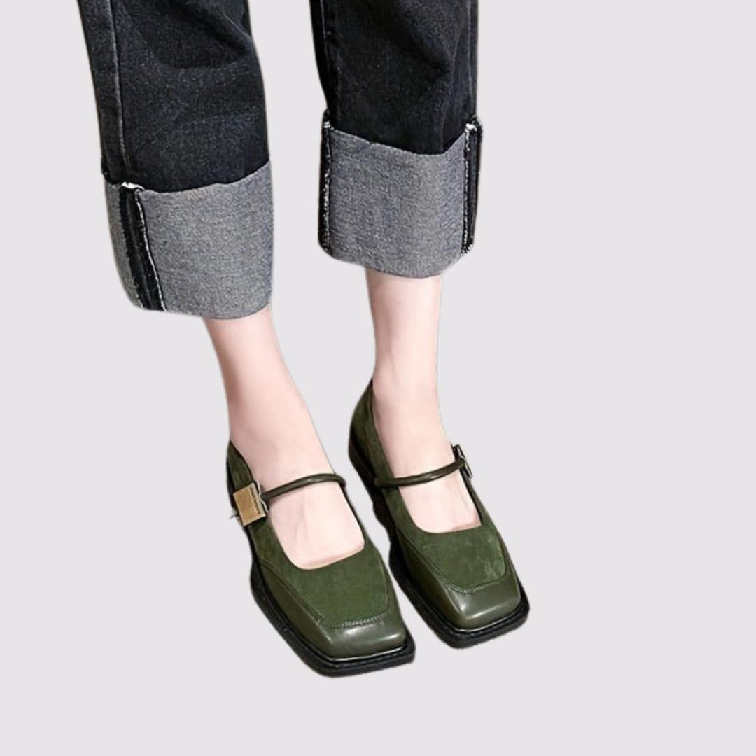 MAELYS™ Retro Suede Mary Janes