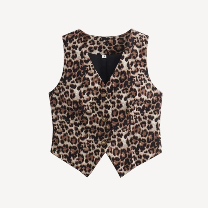 Women’s Leopard Waistcoat