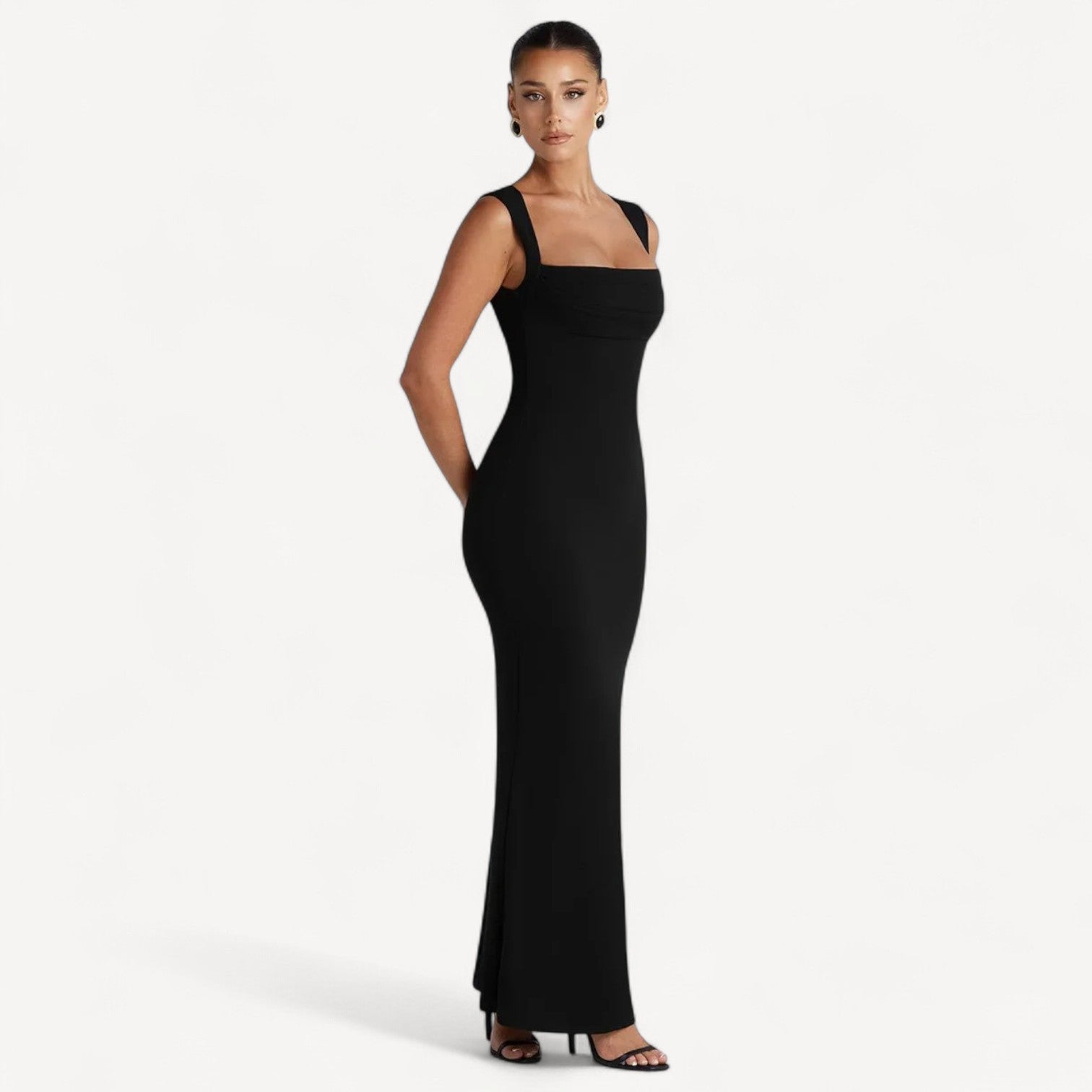 Square Neck Bodycon Maxi