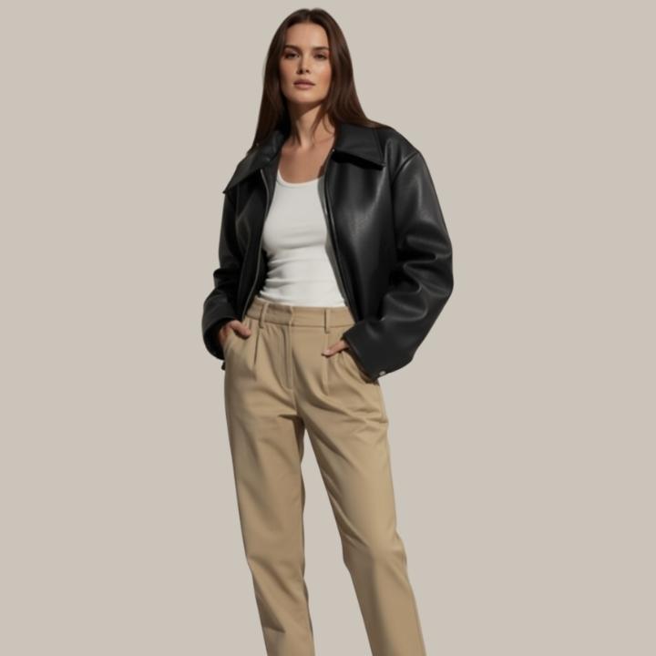 Women’s Retro Leather Jacket