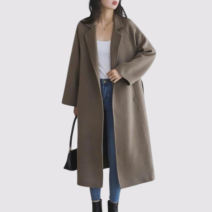 Long Wool Belted Coat