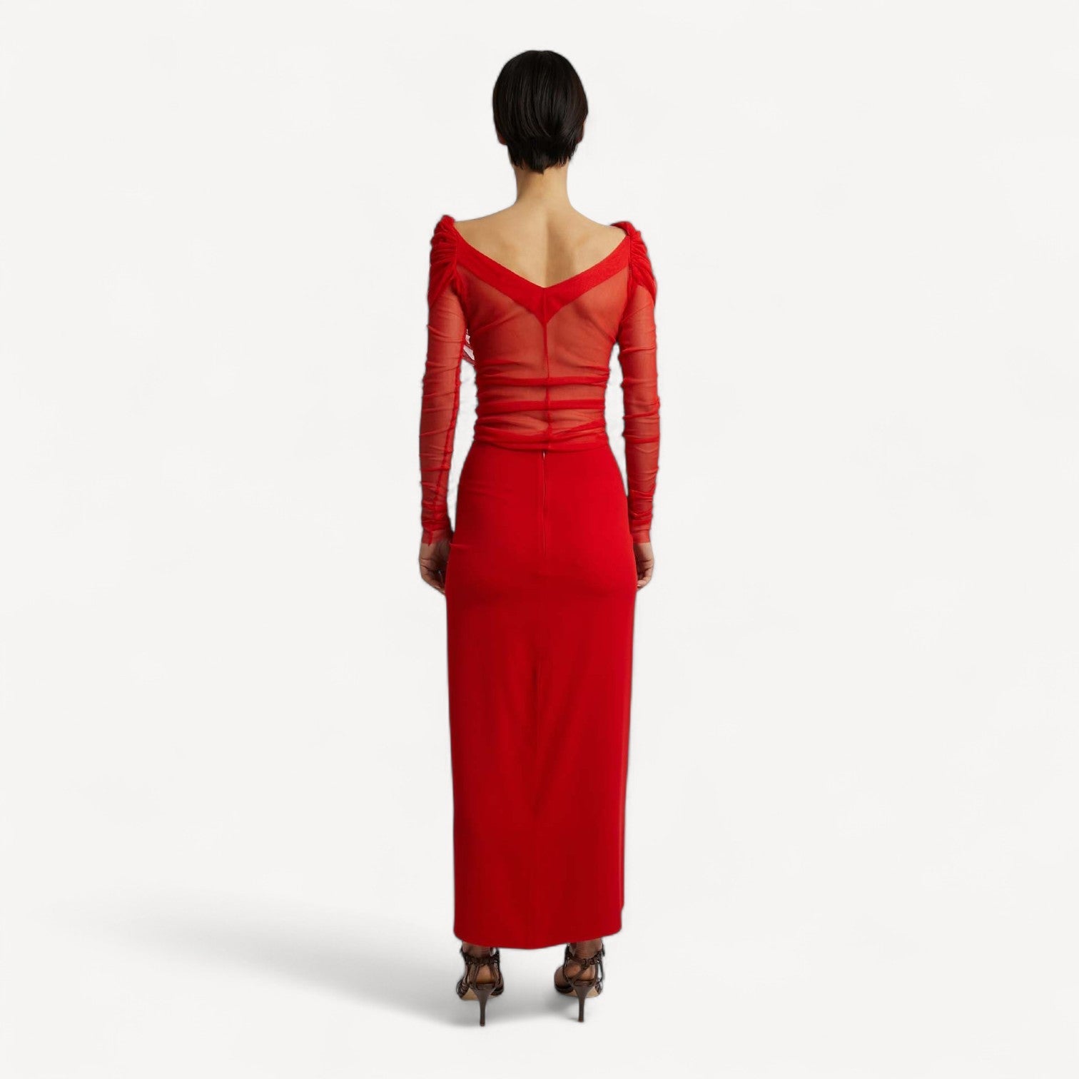 Long Sleeve Mesh Top