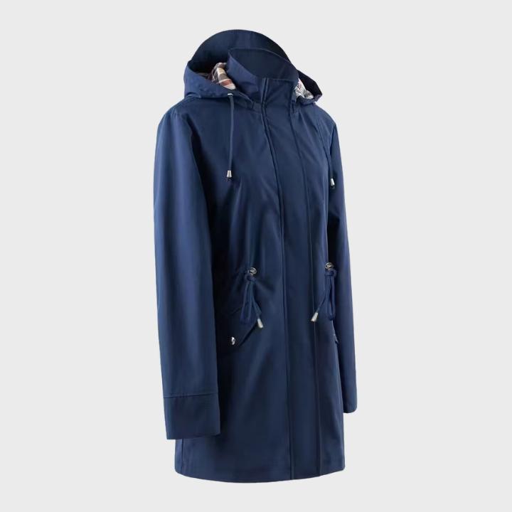 Women’s Hooded Zip-Up Trench Coat