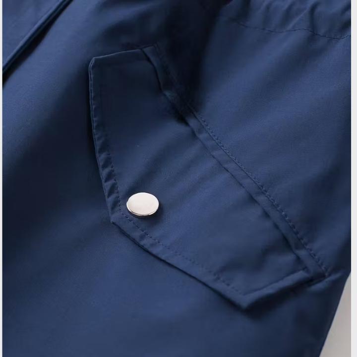 Women’s Hooded Zip-Up Trench Coat