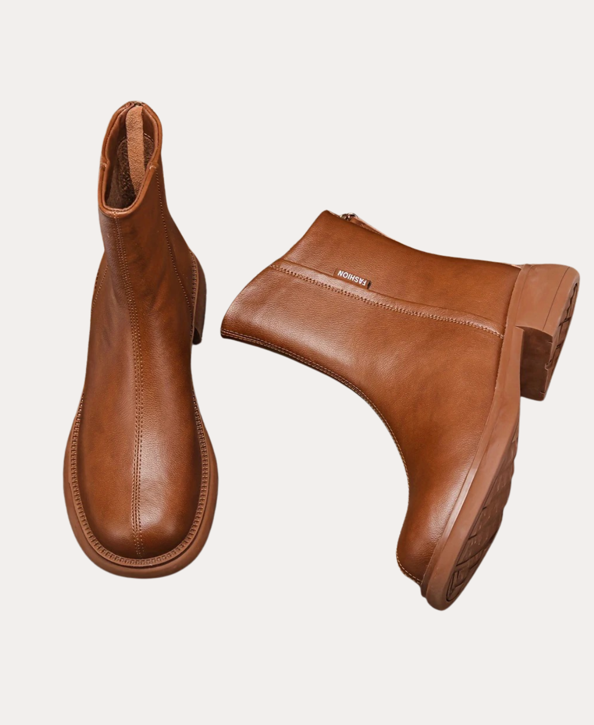 Women’s Leather Ankle Boots Zip