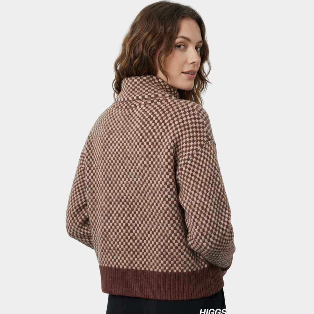 Freya - Zip Front Knit Cardigan