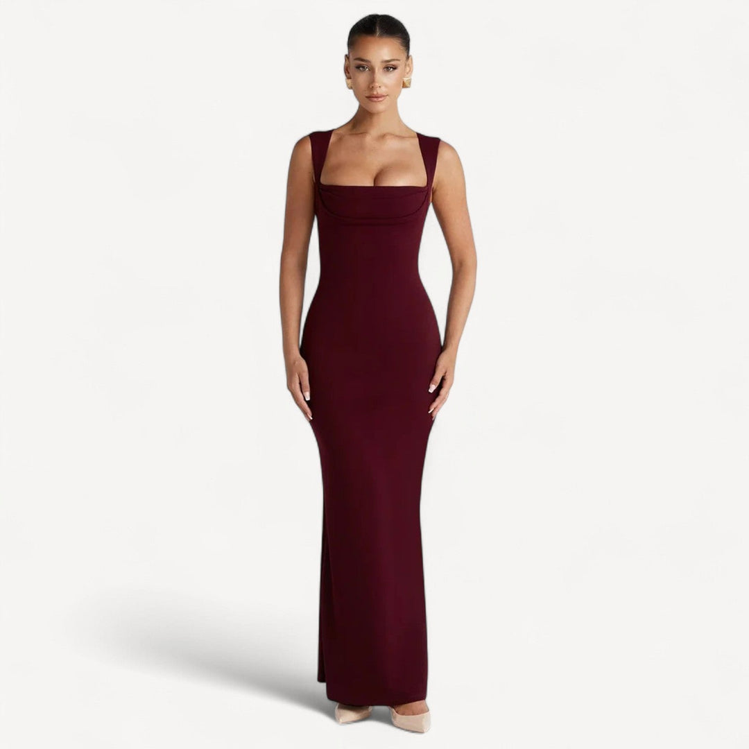 Square Neck Bodycon Maxi
