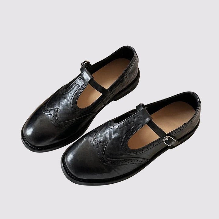 MARCELLA – CLASSIC T-STRAP MARY JANE FLATS