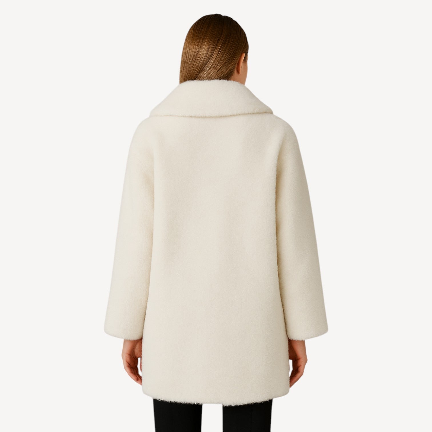 White Belted Faux Fur