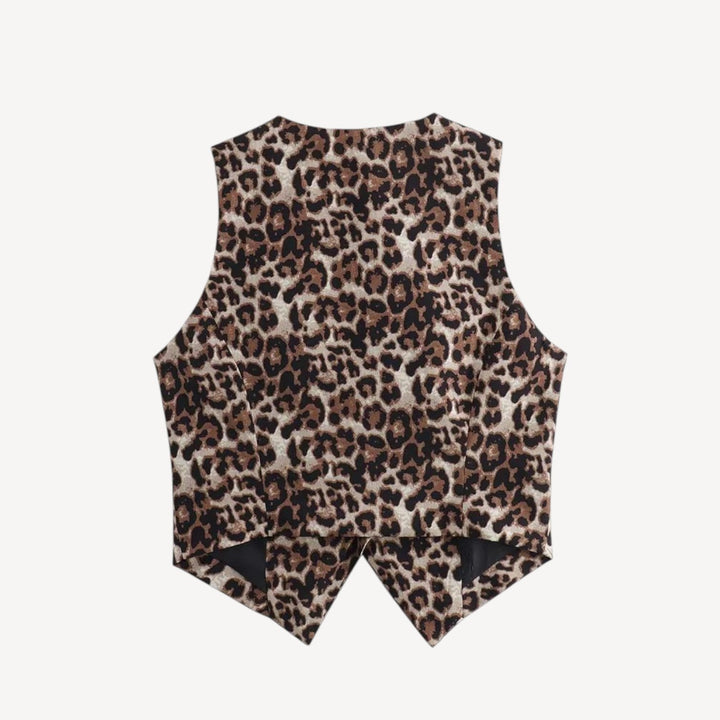 Women’s Leopard Waistcoat