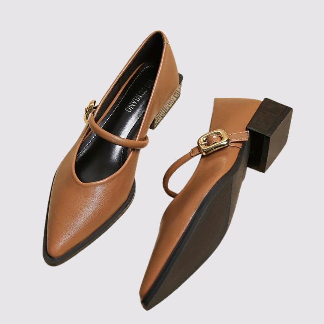 AMELINE™ French Pointed-Toe Mary Janes
