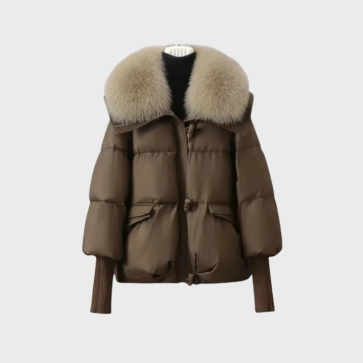 Women’s Fur-trim collar Puffer Cotton Jacket