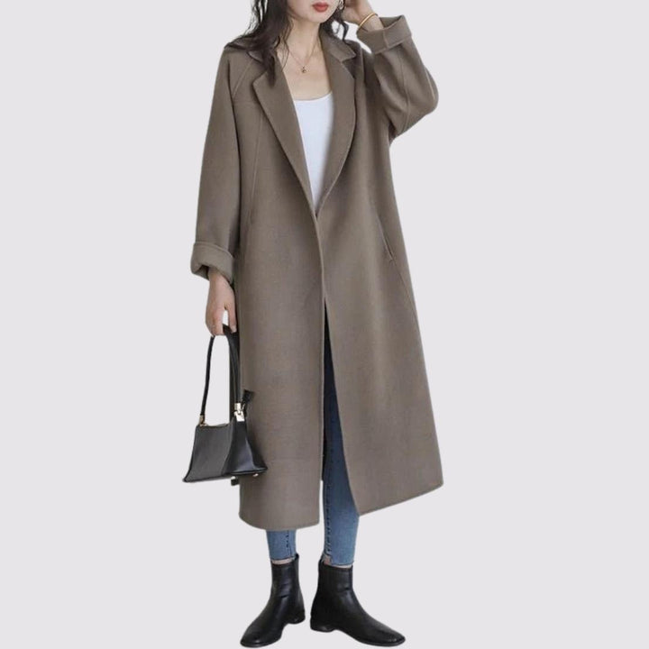 Long Wool Belted Coat