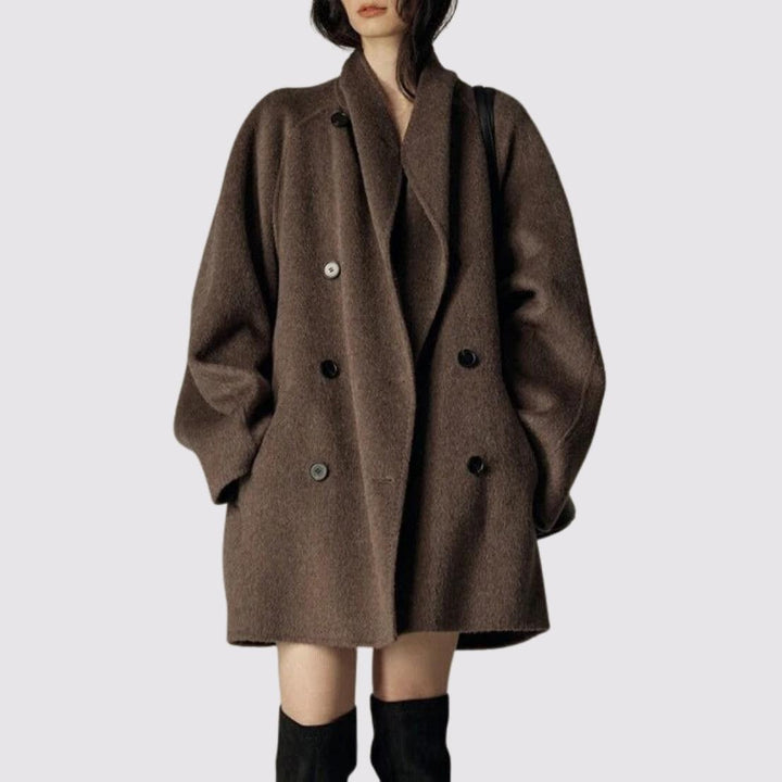 Wool Blend Double-Breasted