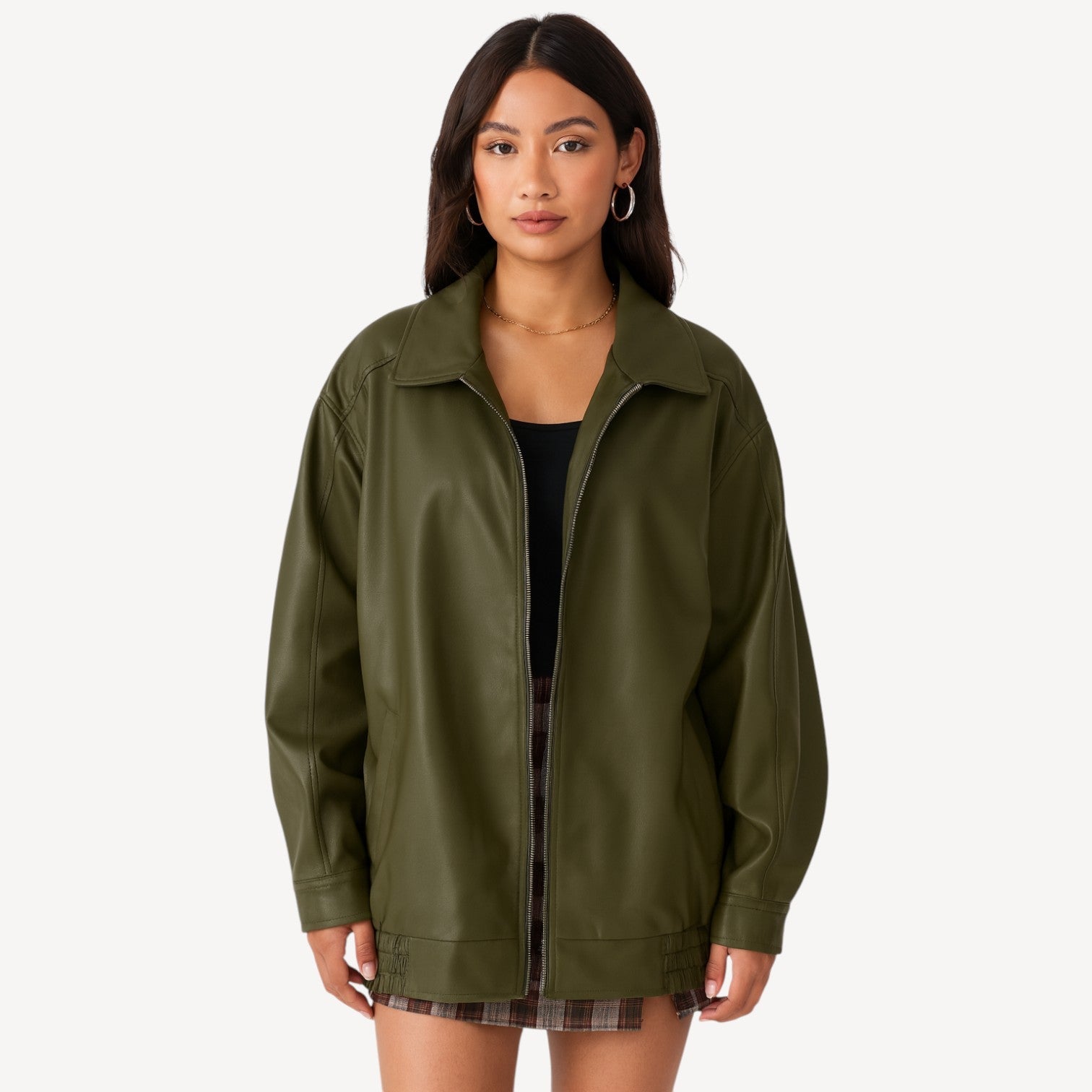 Classic Zip Leather Jacket