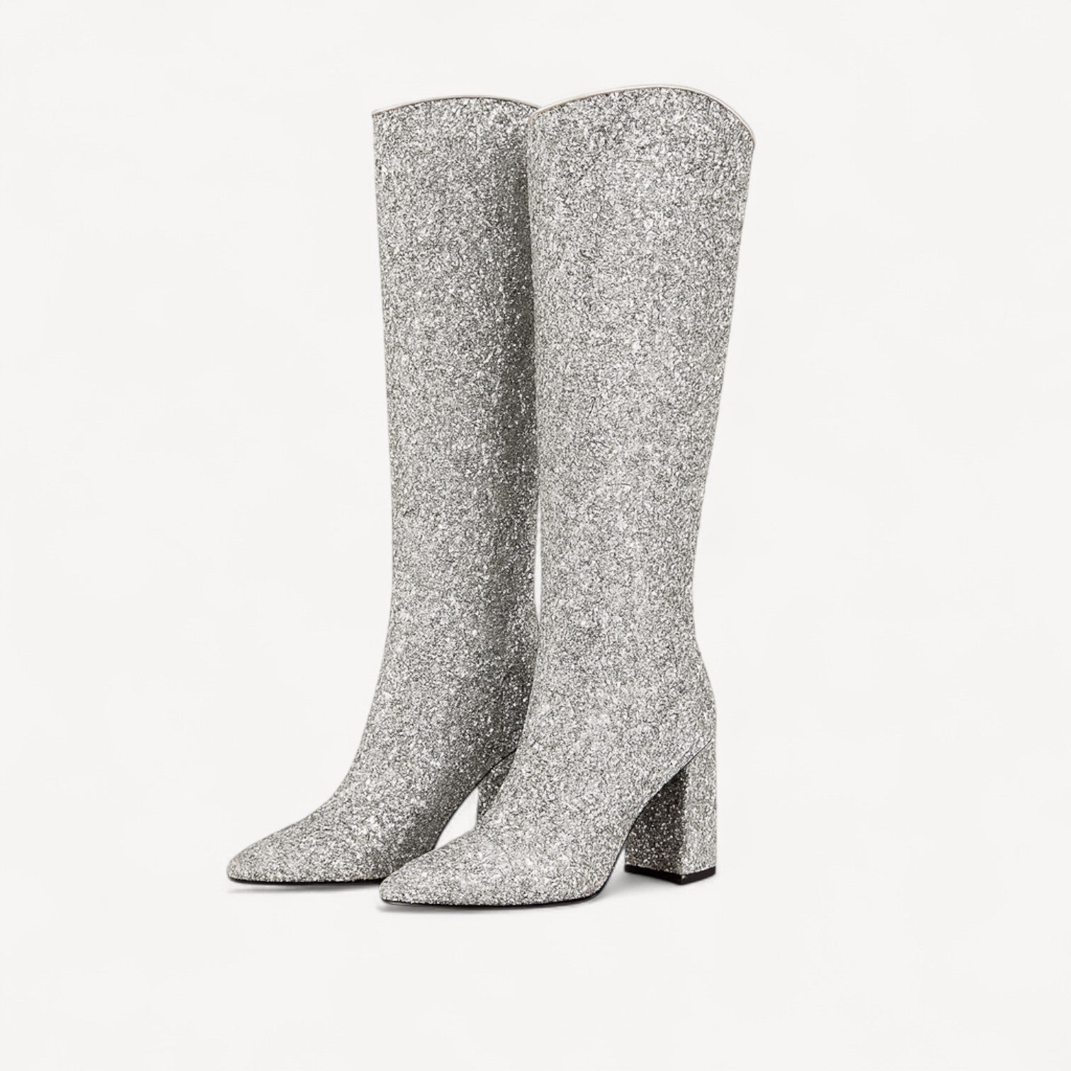 Glitter Cowboy Knee Boots