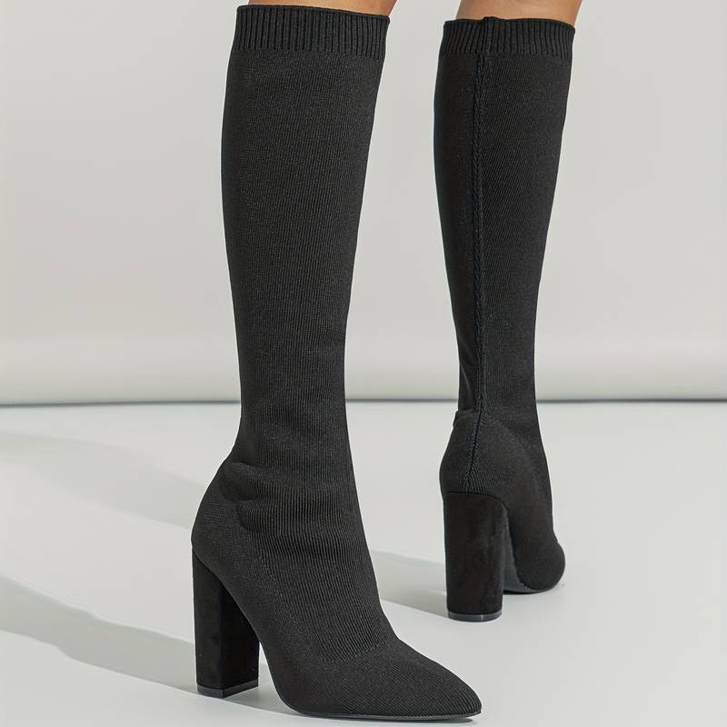 Audrey | Elegant Women’s High-Heeled Knee Boots