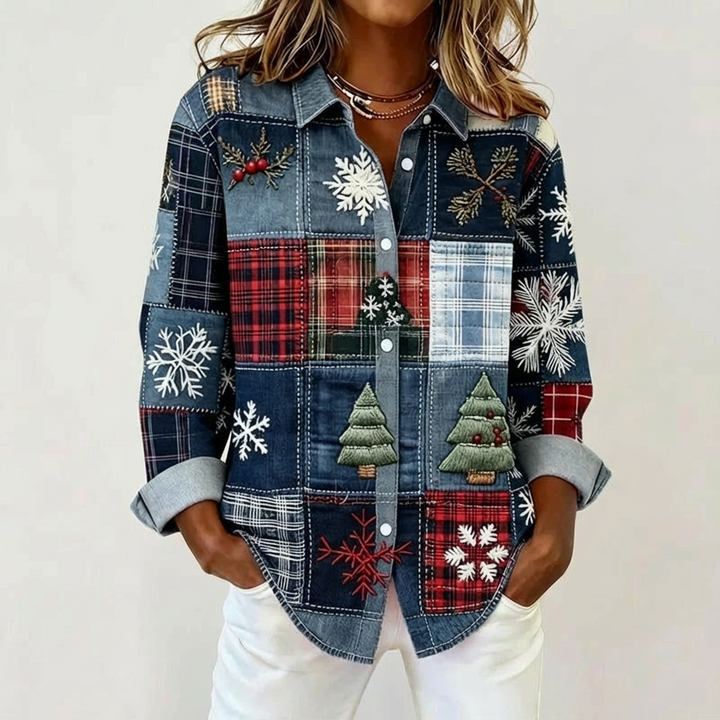 Léontine – Casual Christmas Blouse