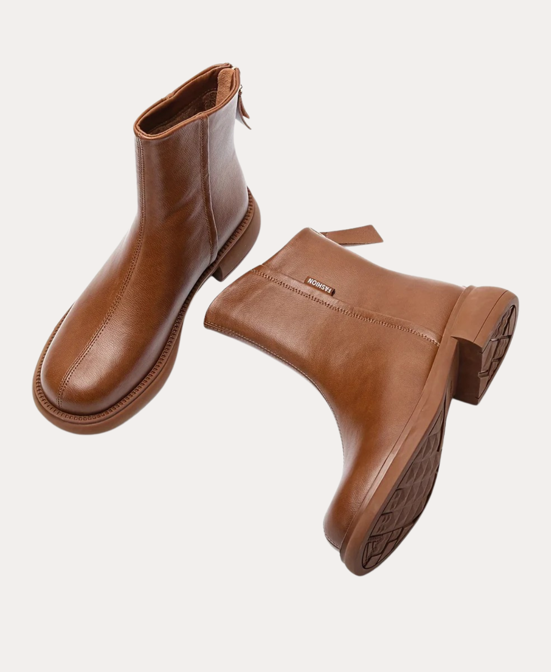 Women’s Leather Ankle Boots Zip