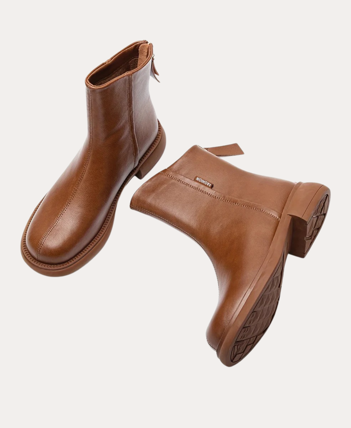 Women’s Leather Ankle Boots Zip