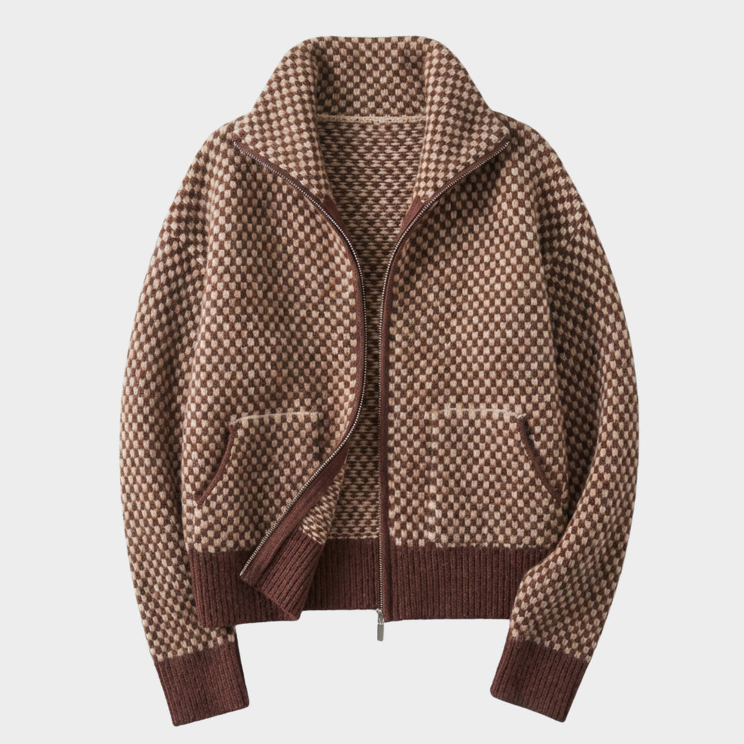 Freya - Zip Front Knit Cardigan