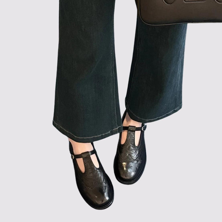 MARCELLA – CLASSIC T-STRAP MARY JANE FLATS