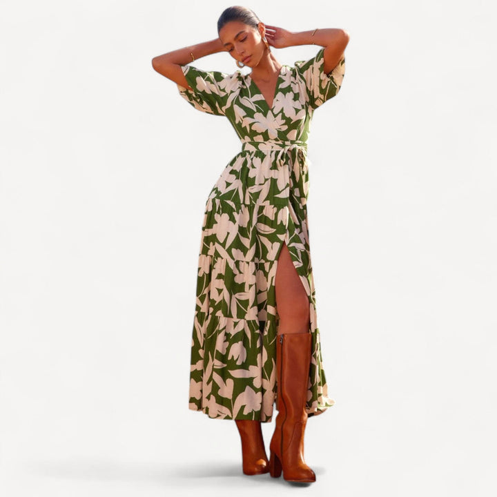Boho Wrap Maxi Dress