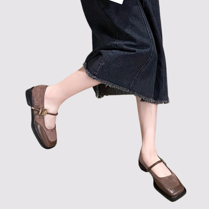 MAELYS™ Retro Suede Mary Janes
