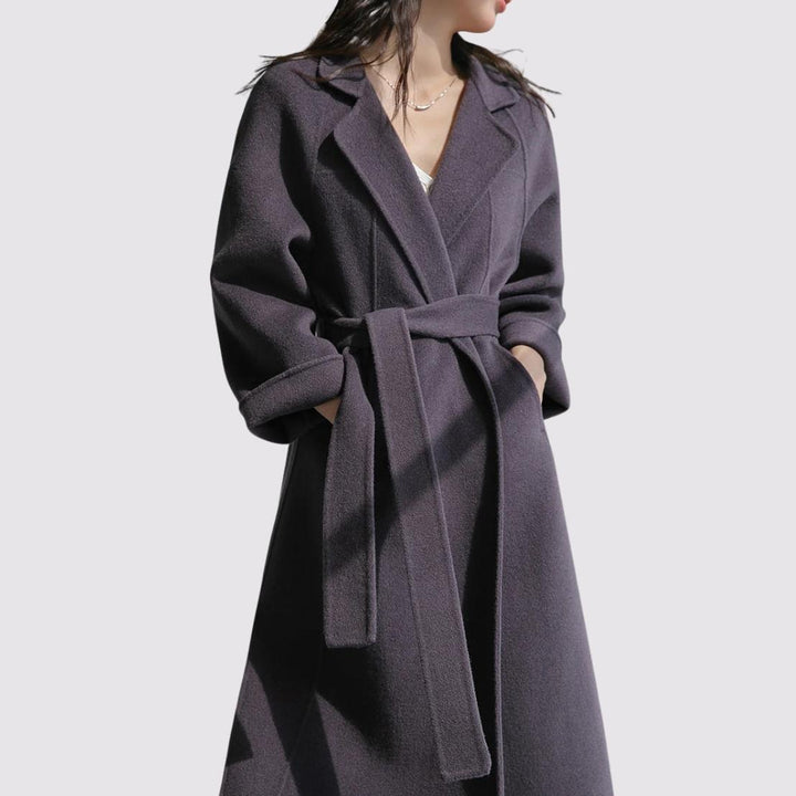 Long Wool Belted Coat