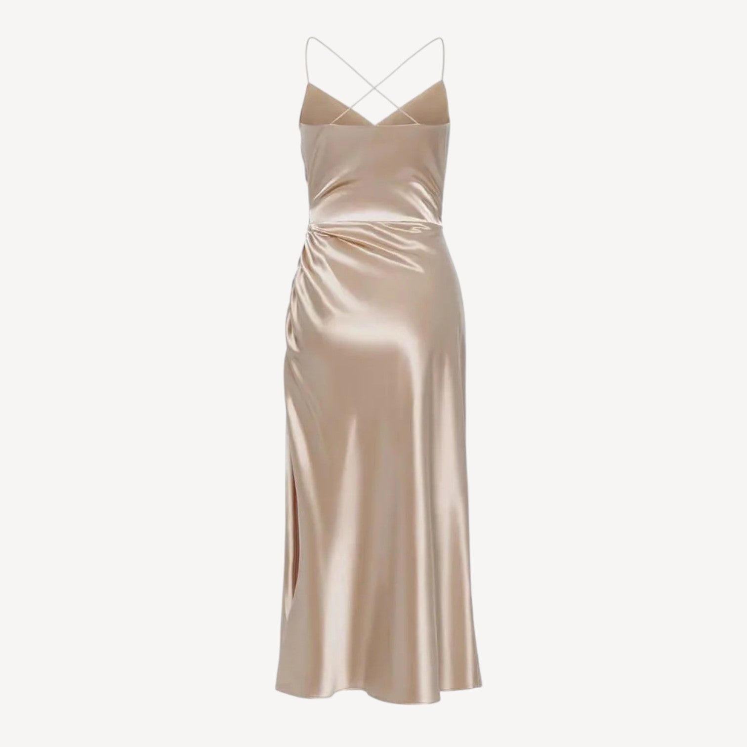 Satin Spaghetti Strap Dress