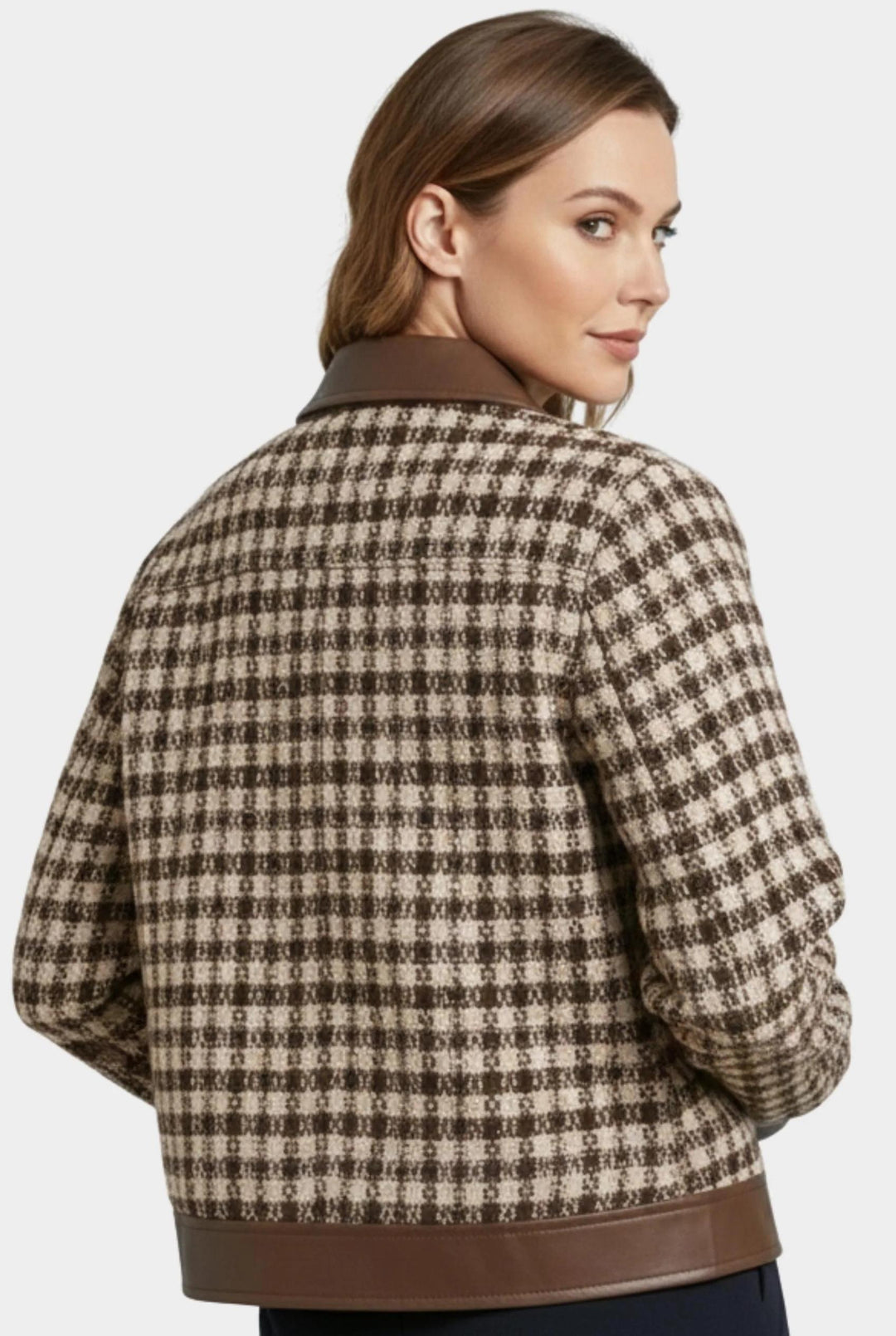 Beatrice - Plaid Contrast Jacket