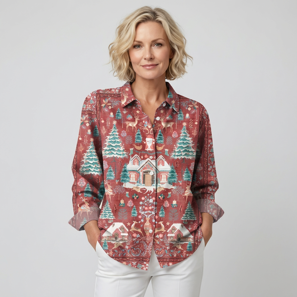 Léontine – Casual Christmas Blouse