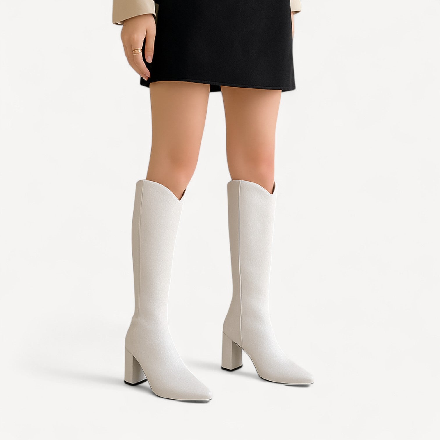 Glitter Cowboy Knee Boots